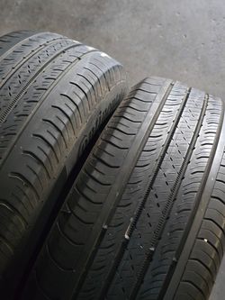 (2) 225 60 17 CONTINENTAL TIRES $60 CARRY OUT