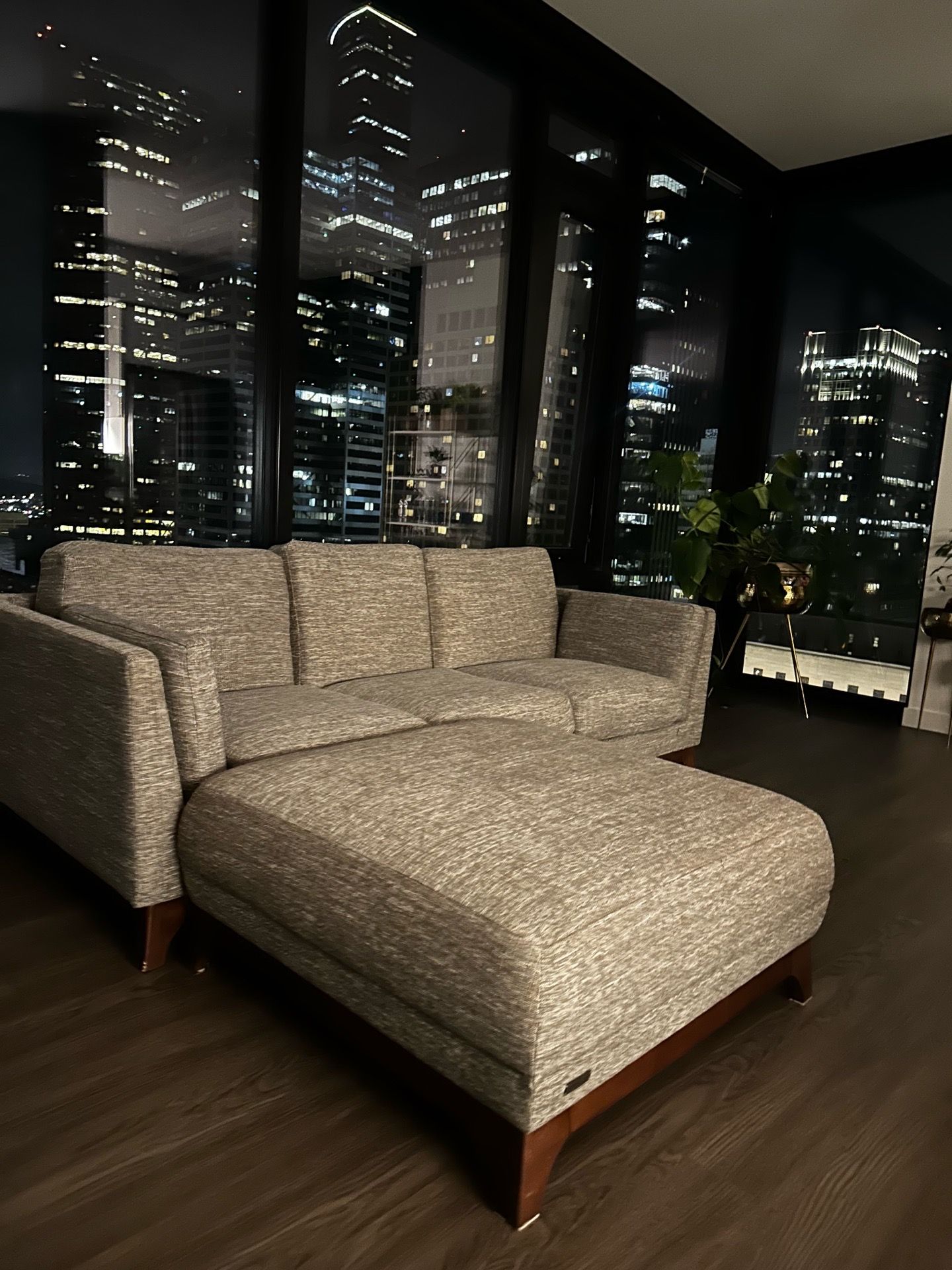Modern Article Ceni Sofa + Ottoman Set (Quarry Gray) – Stylish & Comfortable