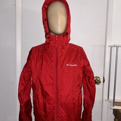   Columbia Women's Switchback™ III Packable Red Hoodie Rain Jacket Size M