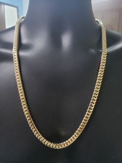 7mm 10k Franco/Cuban Chain NEW