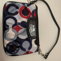 Coach monogram Wristlet Wallet