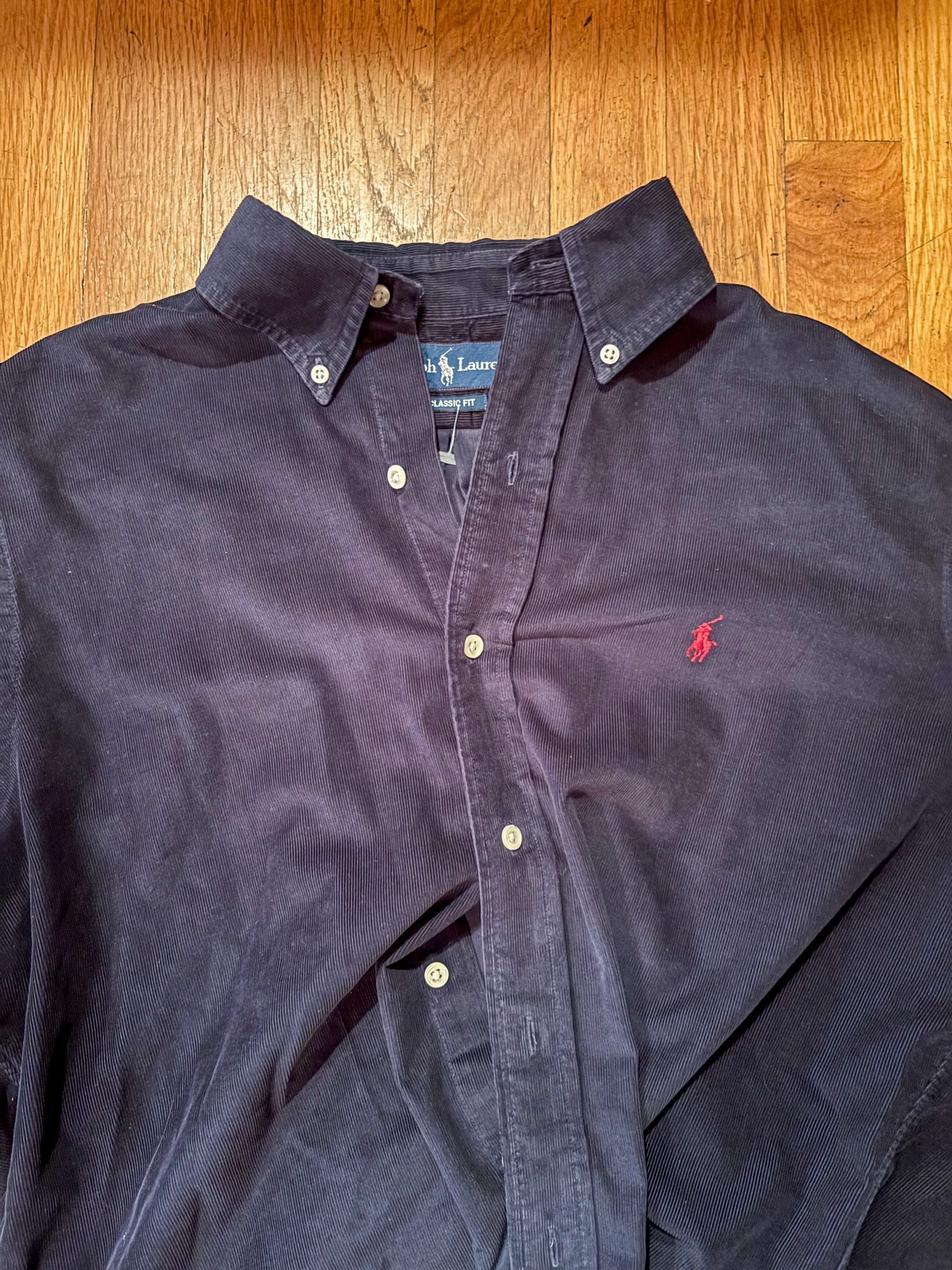 Ralph Lauren Classic Fit Long Sleeve Cotton Oxford Button Down Shirt