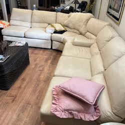 Sofa - Sectional Sleeper - DIVANI Italian Leather 