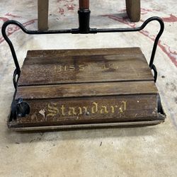 Antique Bissell Standard Wood And Carpet Sweeper