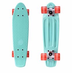 SEALED/ NEW Mini Cruiser Skateboard for Kids, Beginners, and Adults - Lightweight and Portable 22 Inch Skateoard for Easy Riding - Supports Up to 300 