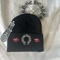 Chrome Heart Beanie W Red Lips