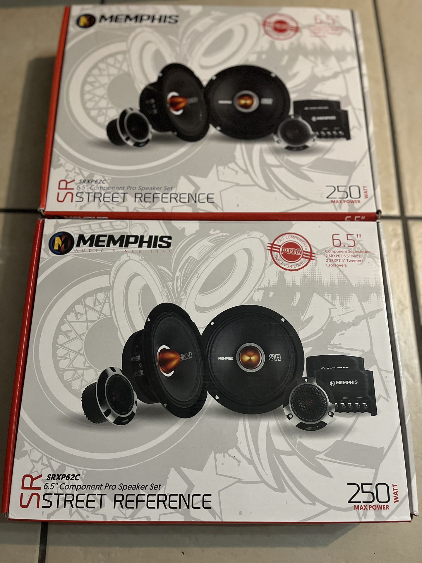 Memphis Audio srxp62c SRX Pro 6.5" Competition SPL Component speakers set