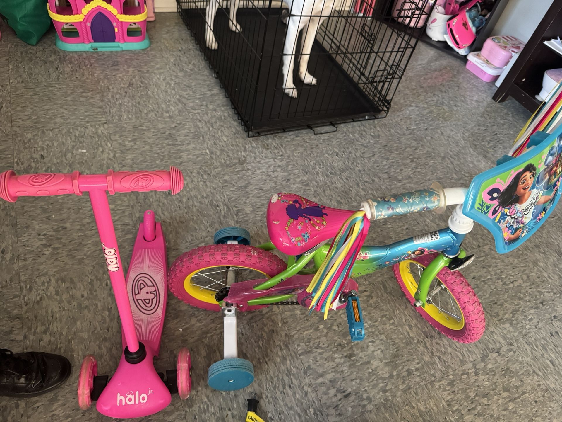 12” Girl Bike And Scooter