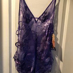 Shirley Of Hollywood Sexy Nighty Purple Size M