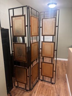 Glass and metal Room divider