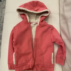 Sherpa Jacket, Girls Size 5, Like New!!!    $5