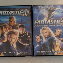 Fantastic 4 Fantastic 4 The Silver Surfer Both DVDs