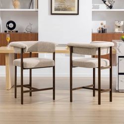 Beautiful BRAND NEW Set Of Modern Ergonomic Bar / Kitchen Island / Counter Stool Seats