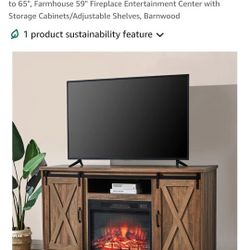 Electric Fireplace TV Stand