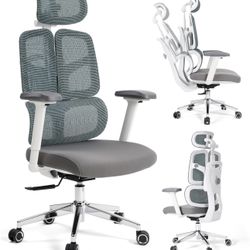 New Office Chair 500 LBS Home Mesh Office Chair Comfortable Gaming Desk Chairs Adjustable 90-125° Tilt Rolling Computer Chairs with Wheel 3D Armrest 【