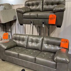Modern Allison Sofa And Loveseat Gray👍 Living Room Set👍 Fast Delivery 🚚  On Sale‼️