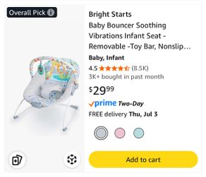 baby bouncer $10 each