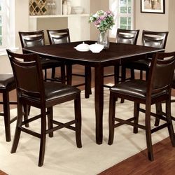 ALL CHERRY WOOD 8 Seater Dining Set U Can Switch 2 Chairs For Bench Or Use All Chairs