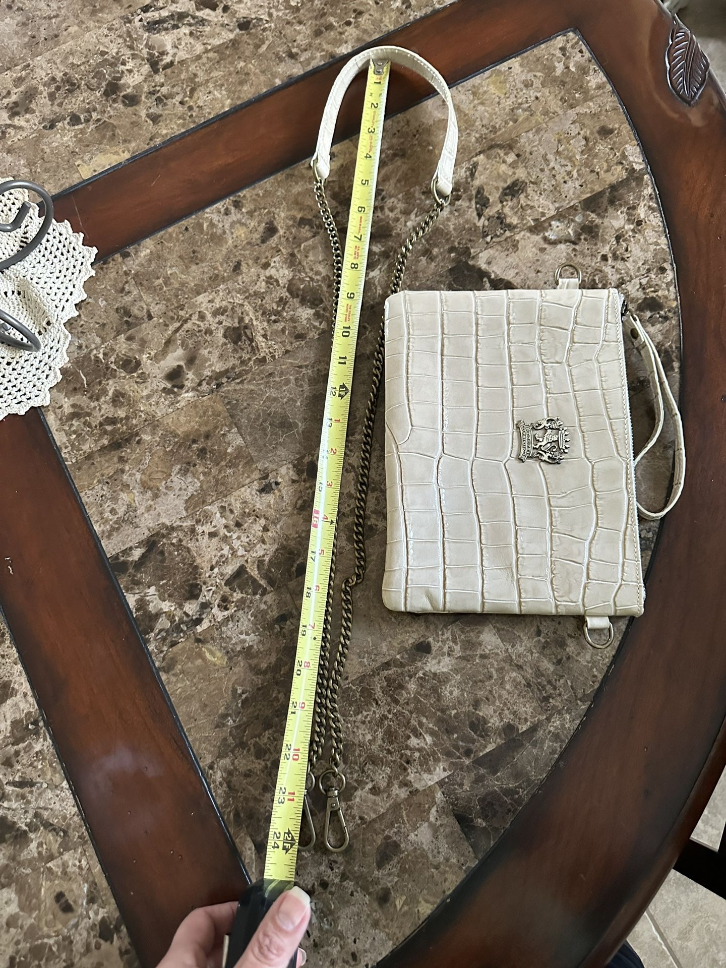 Genuine Leather Pratesi Firenze Crossbody/wristlet -made In Italy