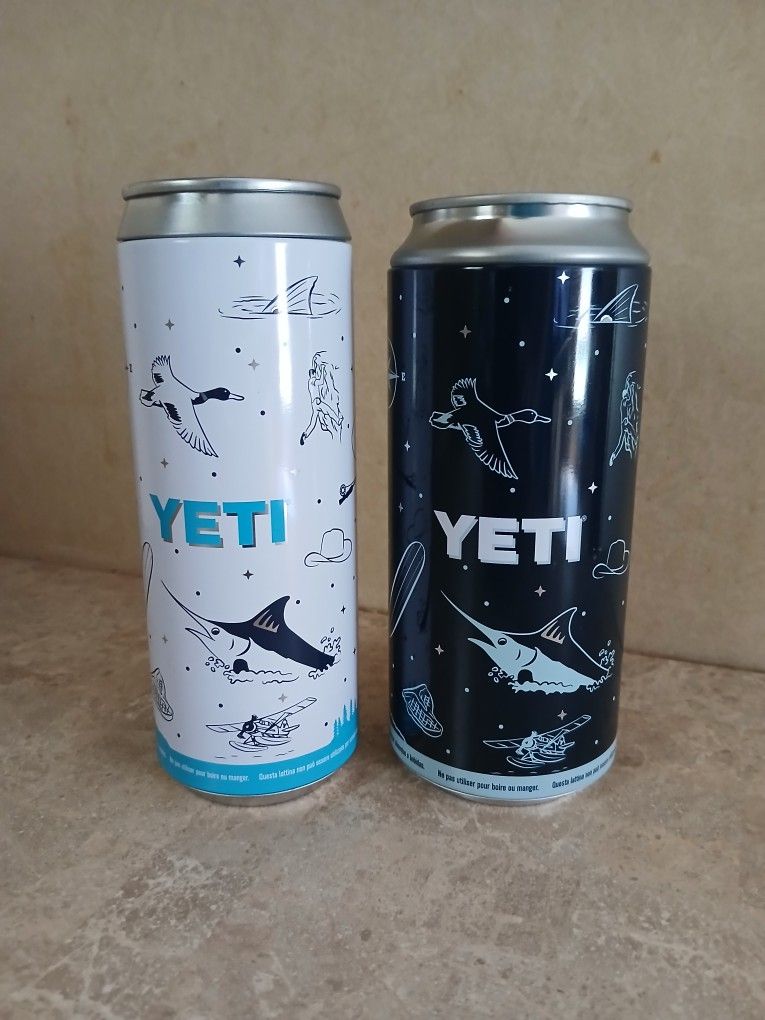 Metal Yeti Containers - 2 total