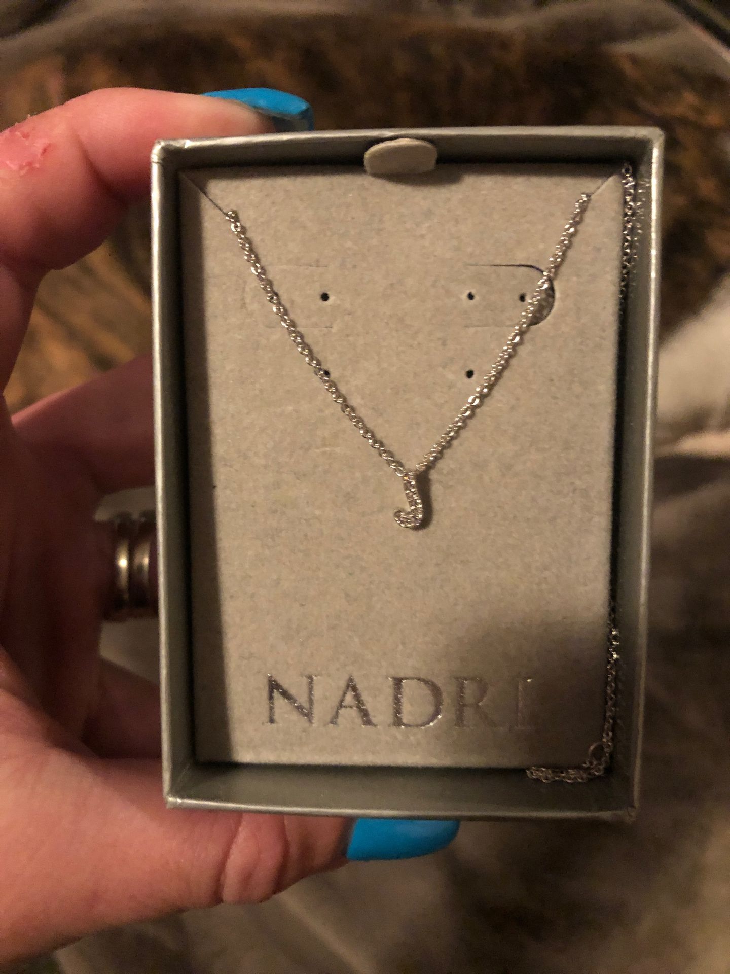 Nadri silver necklace