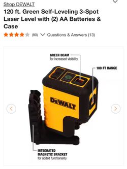 Dewalt laser