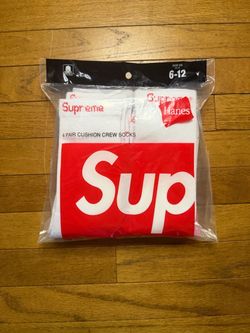 Supreme x Hanes Crew Socks 4 pack