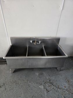 Stainless steel utility sinks