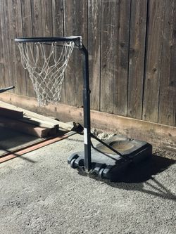 Basketball hoop for pool