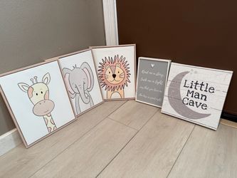 Kids Nursery Wall Art Decor