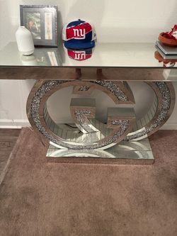 Living room tables,  electric fireplace and foyer table