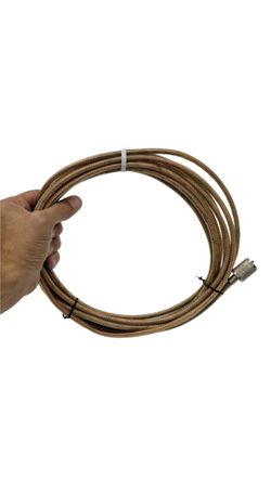 Premium Clear Mini-8 RG-8X Coaxial Cable 17.5 Ft UHF PL-259 Male Connectors
