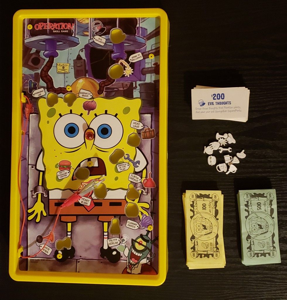 Operation Spongebob Squarepants Board Game