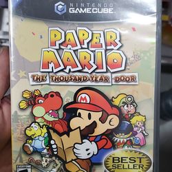 Paper Mario gamecube game CIB