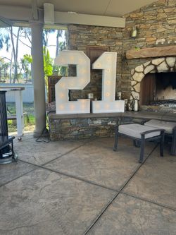 Marquee Wooden Numbers