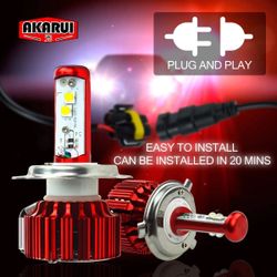 Led Headlight Bulbs - Hid Conversion Kit - Replacement Xenon Headlight Bulb Ballast - H11 9006 H4 9005 H1 9007 H13 Scion Xb Frs Dodge Ram Charger 9012