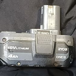 Ryobi 18V ONE+ 4.0Ah Lithium-Ion Battery – Long Runtime, Fade-Free Power