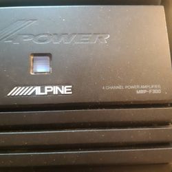 Alpine 500 Watt 4 Channel Amp