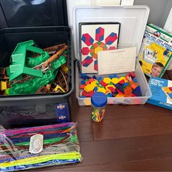 Assorted STEM toys and activities