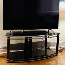 Glass TV Stand, TVs up to 65" (TV STAND ONLY)