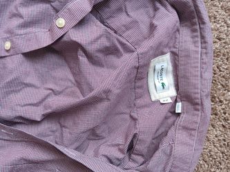 2 lacoste button ups, 1 Sonoma size large