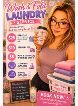 Wash and fold