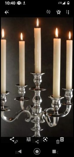 GORGEOUS MIKASA 5-ARM CANDELABRAS $85.