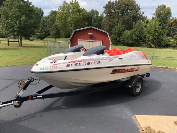 1998 seadoo speedster 16’ boat with trailer.