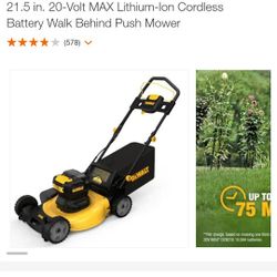 DEWALT

21.5 in. 20-Volt MAX Lithium-Ion Cordless Battery Walk Behind Push Mower

2


