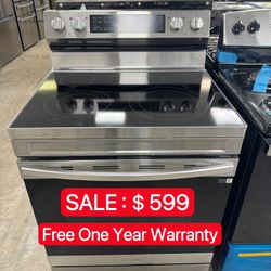 Samsung 5 Burner Convection Electric Stove with WiFi-Free One Year Warranty