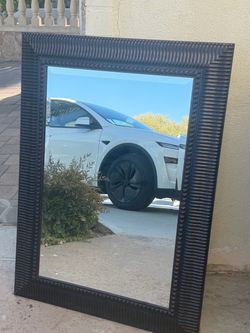 Large Brown/Bronze Framed Mirror
