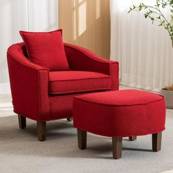 NEW Red Barrel Accent Chair with Ottoman