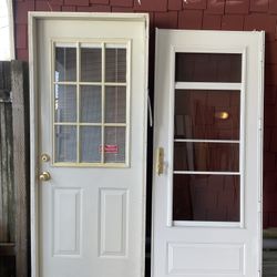 32 X80  Door With Matching Screen Door 