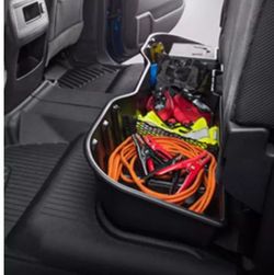 Double Cab Underseat Storage Compartment in Black for Cevrolet Silvera & GMC SIERRA